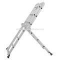 15.5' Platform Multi-Purpose Folding Aluminum Ladder w/ 2 Free Plate EN131